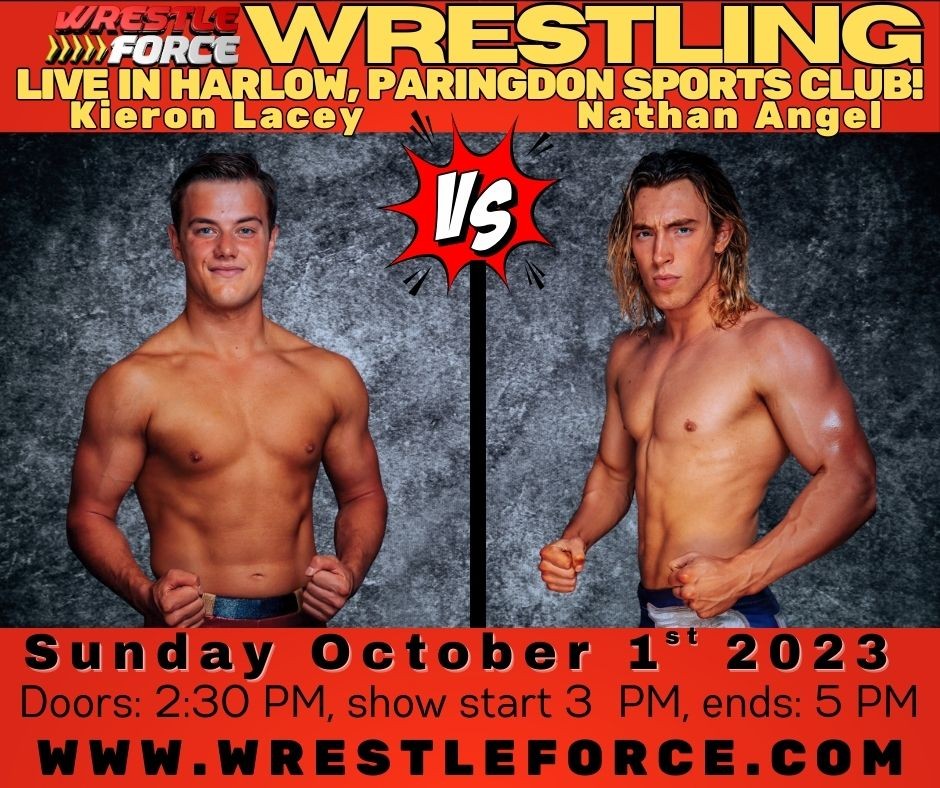 WrestleForce returns to Harlow, Sunday Oct 1st!